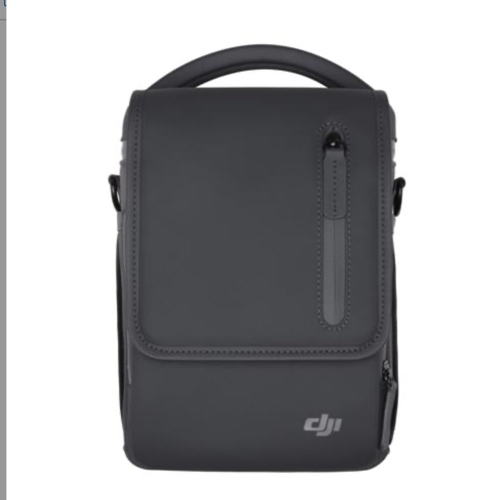 DJI Mavic Black Messenger Bag with Adjustable Strap and Minimalist Design